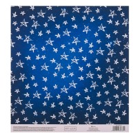 Бумага для скрапбукинга с клеевым слоем "Звездное небо", 20*21,5 см, 250 г/м2